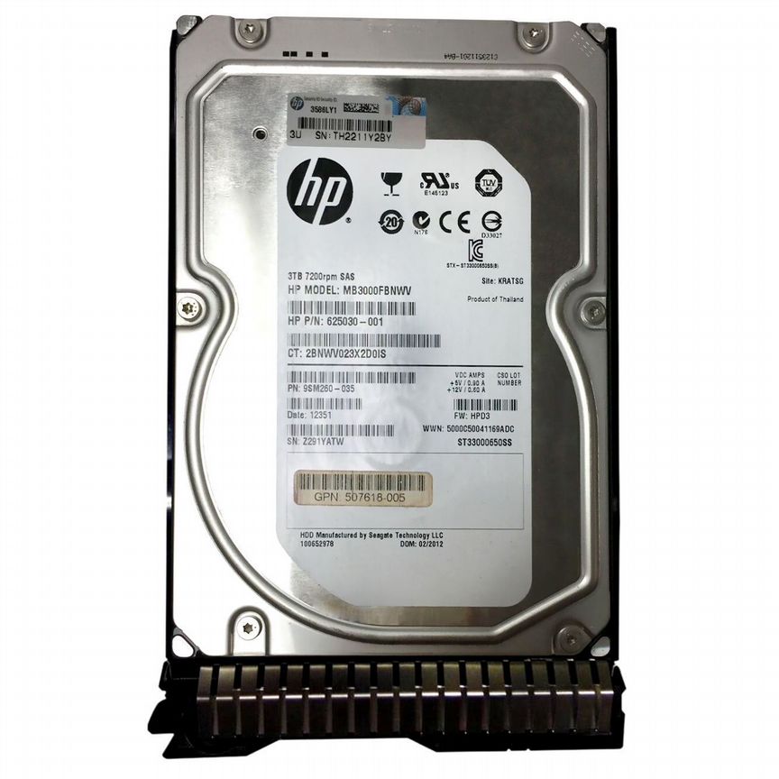 [625030-001] Жесткий Диск Hp 3tb Sas 3,5" Hdd 625030-001