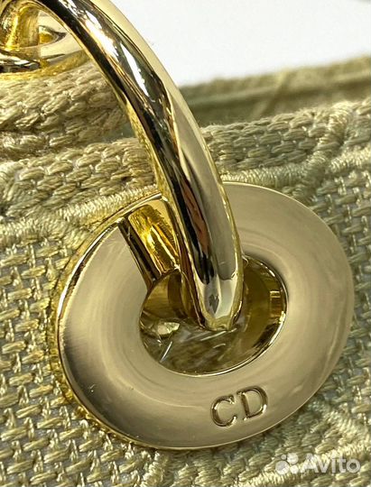 Dior сумка Lady D-Lite medium - ручная вышивка