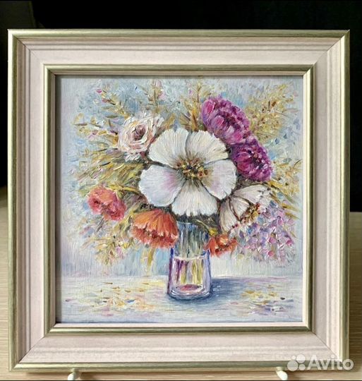 Картины маслом цветы