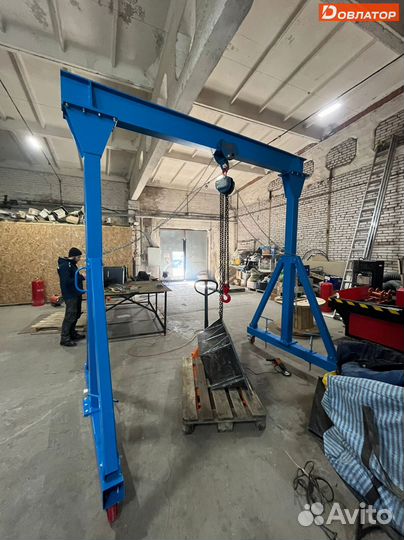 Легкий кран козловой мпу усиленный 3 т