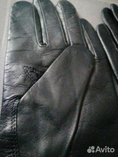 Перчатки кожаные женские р.7.5