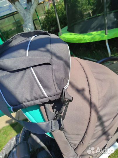Коляска 2 в 1 всесезонная с надувными колёсами