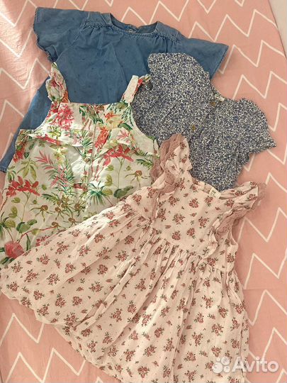 Одежда для девочки Zara, H&M 86