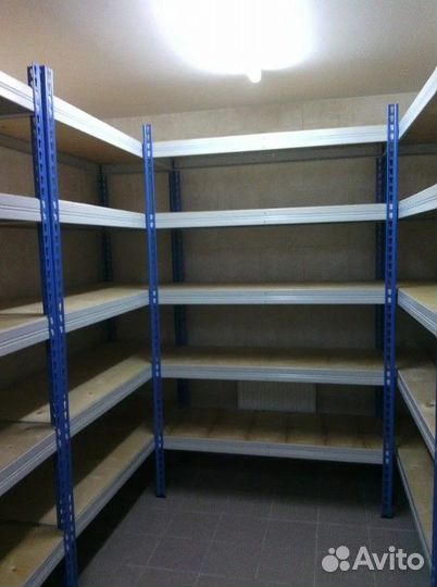 Стеллажи 300кг на полку фанера