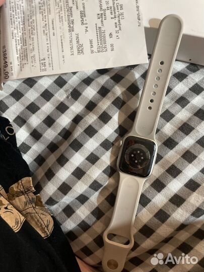 Часы apple watch 8 45 mm starlight