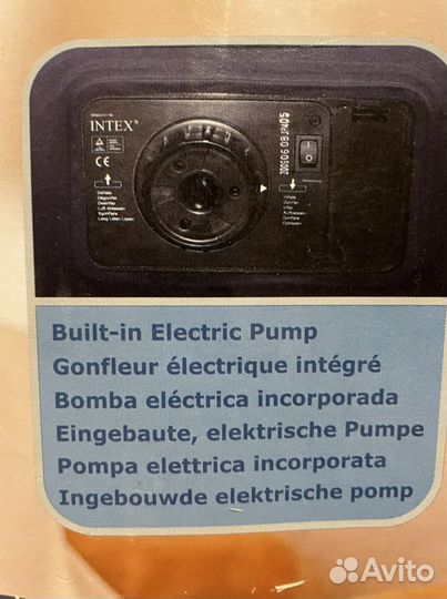 Надувной матрас 152х203х47, встр.нас., до 273кг