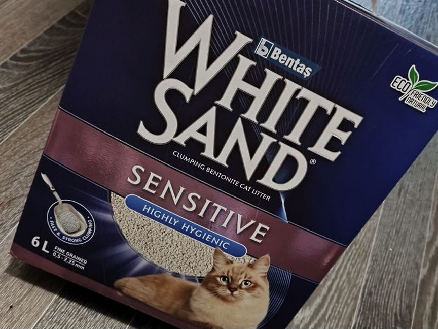 Наполнитель комкующийся White Sand Sensitive