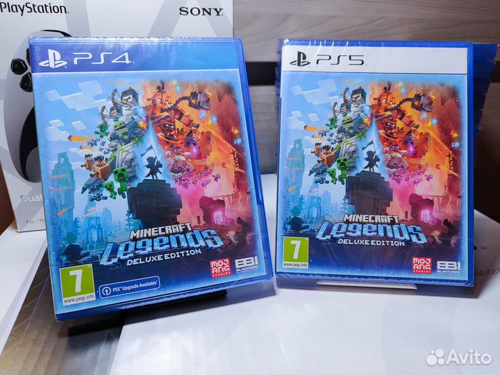 Новый диск Minecraft Legends Deluxe Edition PS