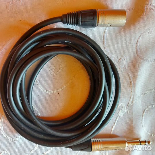 Кабель XLR Jack Сanare Neutrik male для студий