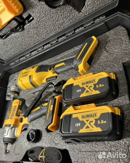 Набор электроинструмента 2в1 гайковерт+ушм dewalt