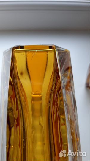 Набор графин и рюмки чешский хрусталь