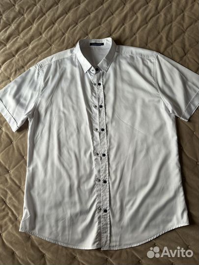 Мужская рубашка белая бу