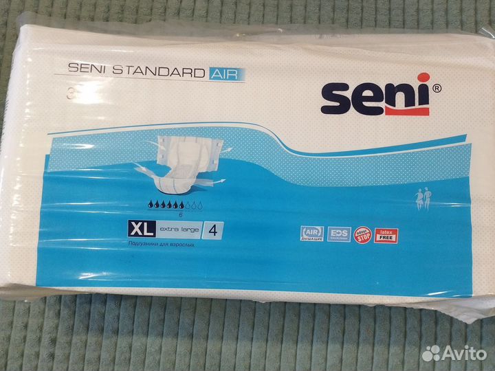 Памперсы для взрослых seni xl 4