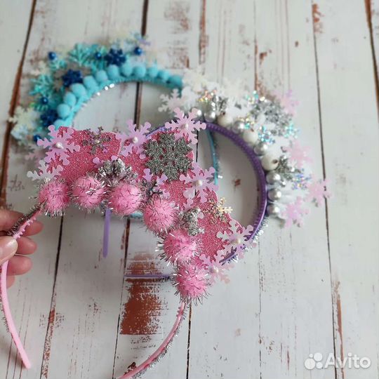 Ободок снежинка