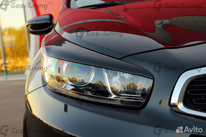 Реснички на передние фары GT-Line на KIA Ceed JD