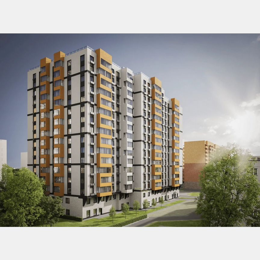 1-к. квартира, 43,6 м², 2/16 эт.