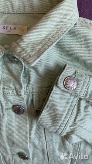 Джинсовая куртка для девочки 116