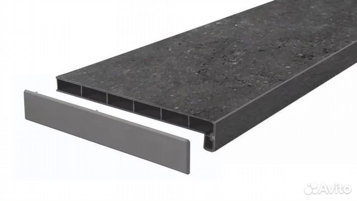 Подоконник moeller LD-40 Серый топаз матовый