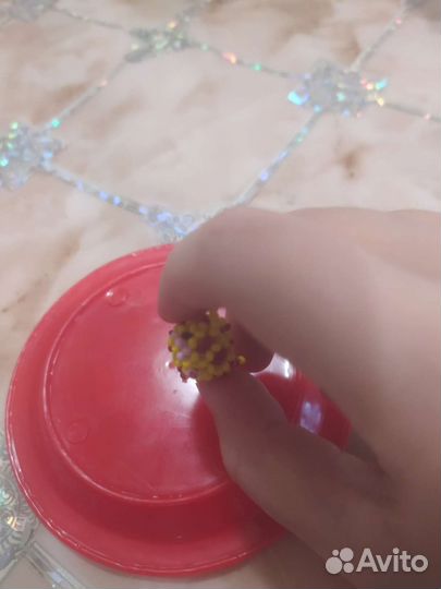 Амигуруми из бисера жирафик