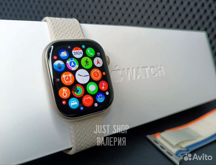 Apple Watch 9 45mm (Гарантия) Серебряные