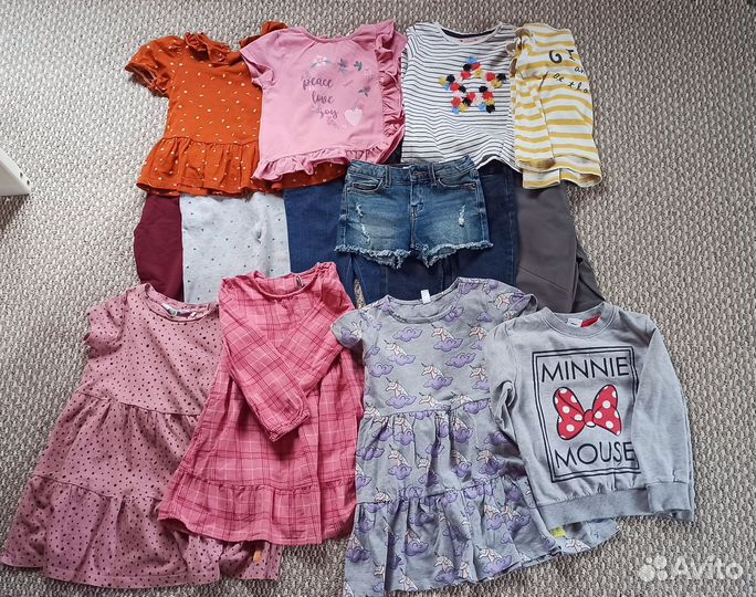 Вещи для девочки 104 (next, sela, h&m.)
