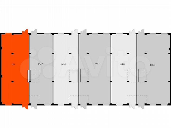Сдам помещение свободного назначения, 154 м²