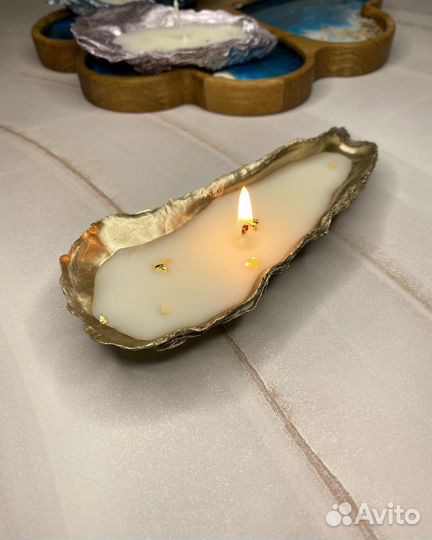 Ароматическая свеча в устрице