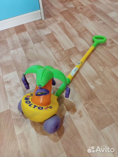 Игрушка каталка с ручкой