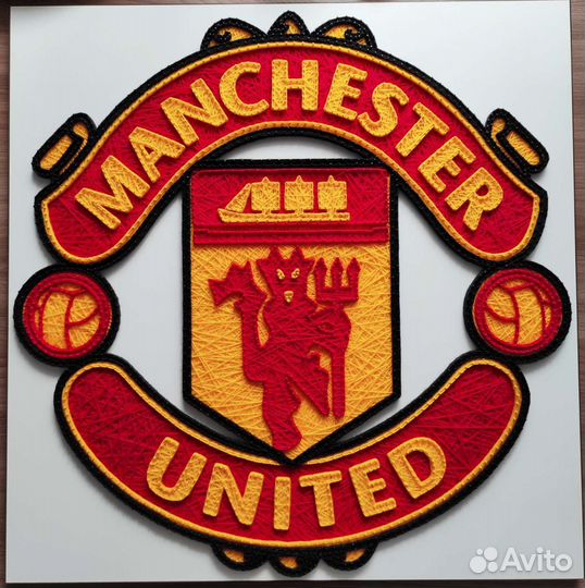 Картина String Art фк Manchester United