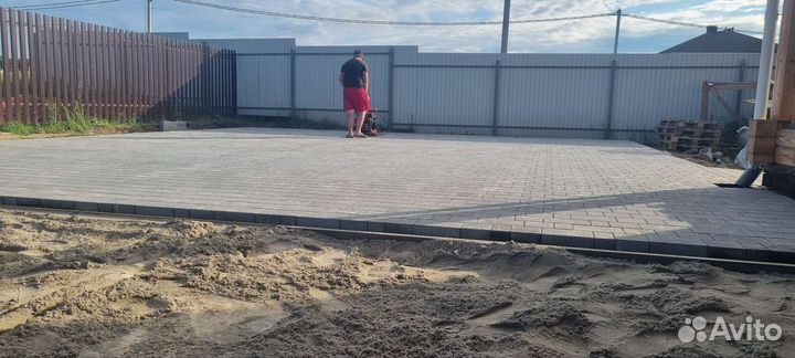 Укладка брусчатки