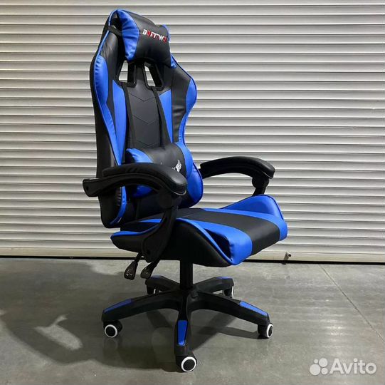 Игровое кресло / Синий тигр / 2023 / С массажем