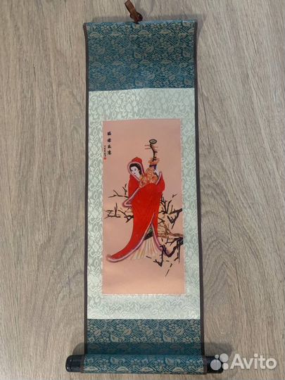 Китайский свитокна шелке