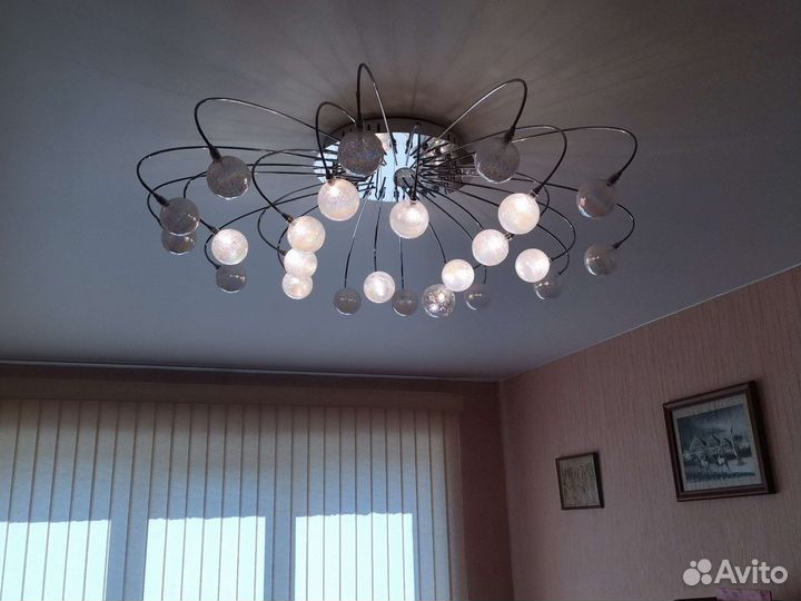 Люстра потолочная бу