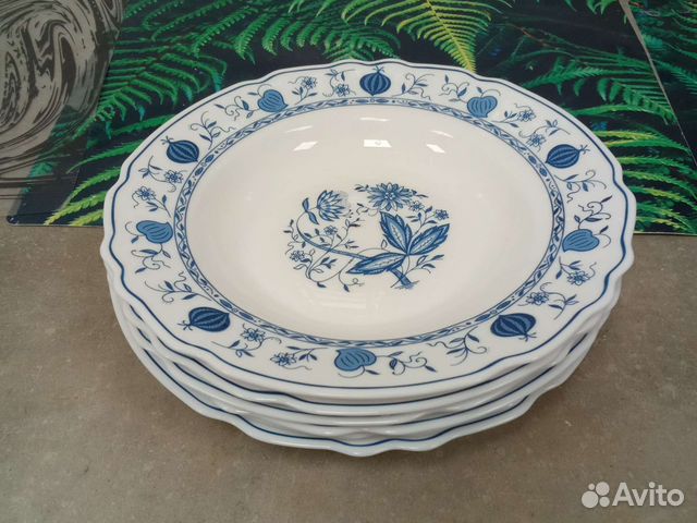 Винтажные тарелки для супа 2шт 24см Bormioli Rocco