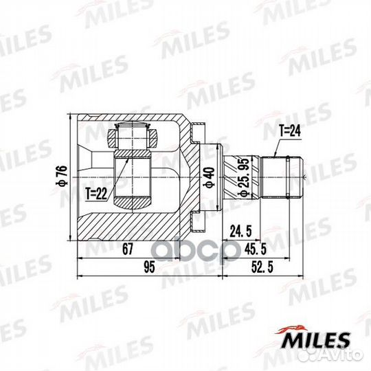 ШРУС внутренний nissan almera N16/almera B10RS