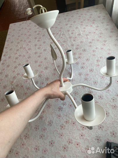 Люстра потолочная белая