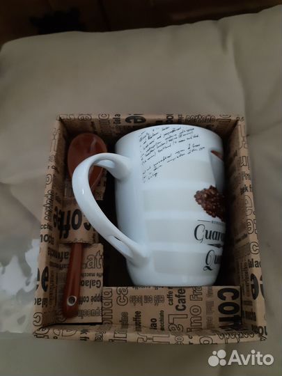 Кофейная кружка с ложкой: подарочный набор