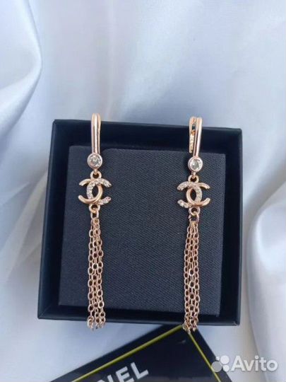 Серьги Шанель