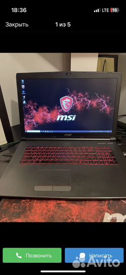 Ноутбук MSI Gl62m 7RDX