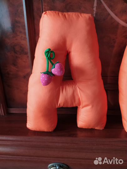 Декор, мягкие буквы. Анна