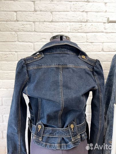 Женская куртка джинсовая пиджак джинсовый плащ