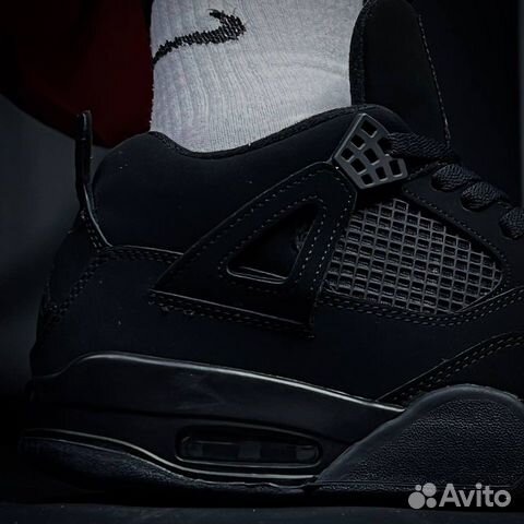 Кроссовки Nike Air Jordan 4 retro black cat