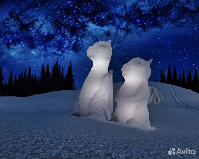 Новогодняя светящаяся фигура