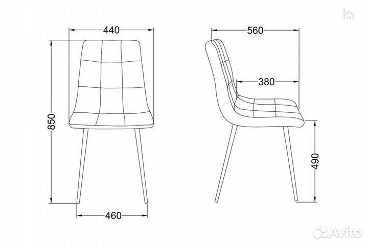 Стул обеденный Dallas Home24