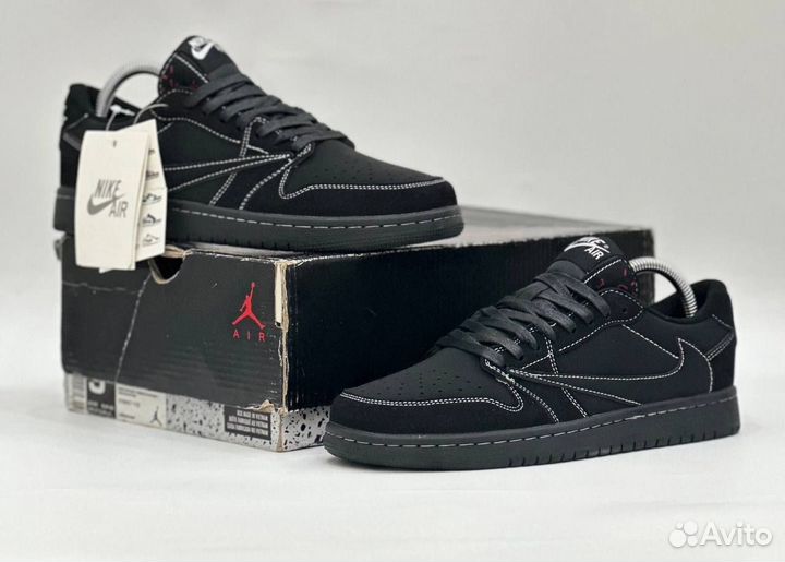 Кроссовки nike air jordan 1 low travis scott