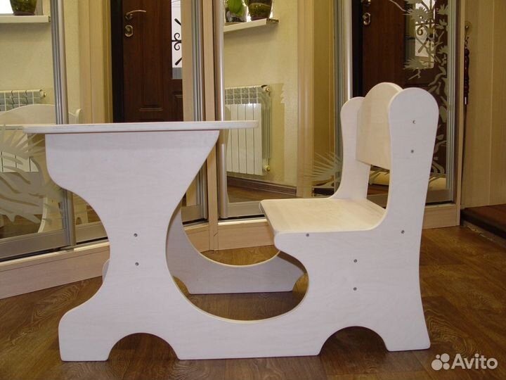 Новый детский стол-стул 2в1 общая конструкция
