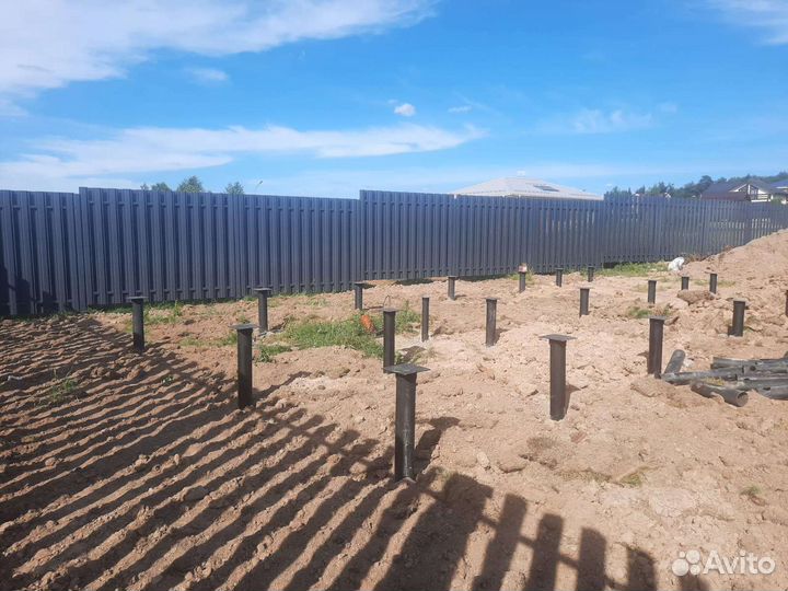 Свайно винтовой фундамент