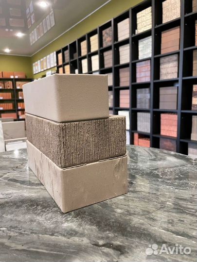 Кирпич керамический серый рустик Железногорский