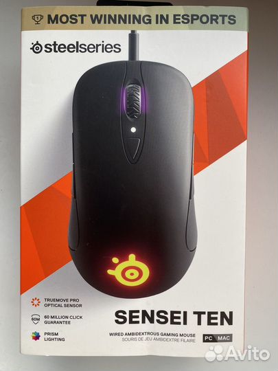 Игровая мышь проводная steelseries sensei 10