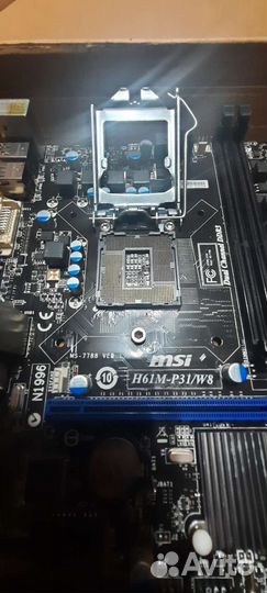 Материнская плата 1155 msi h61m-p31/w8